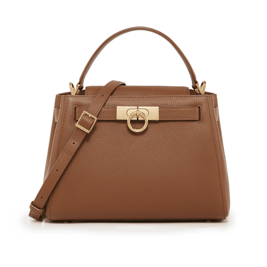 Madison Tasche mit Griff oben - genarbt 