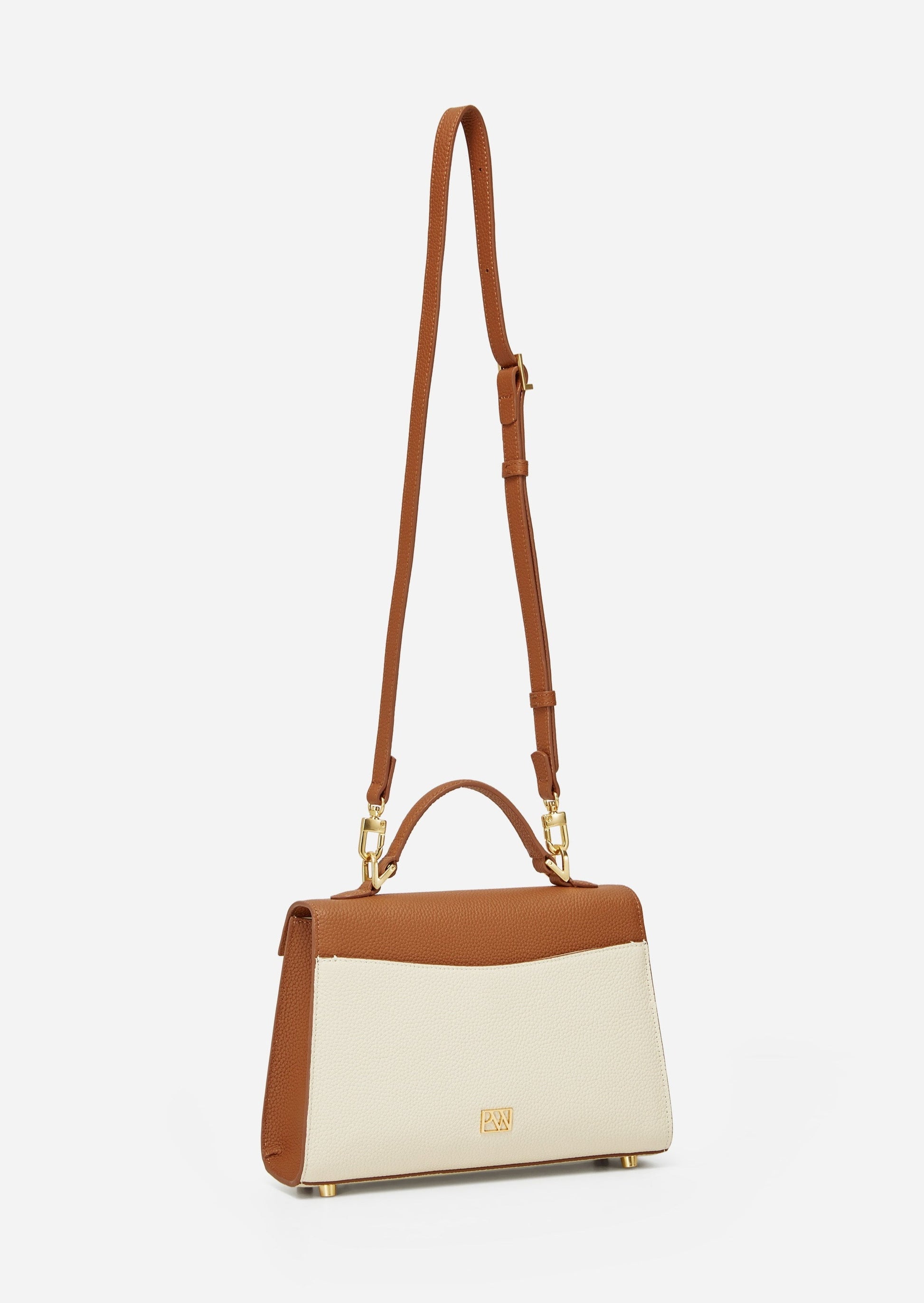 Beige Sicily small grained-leather handbag