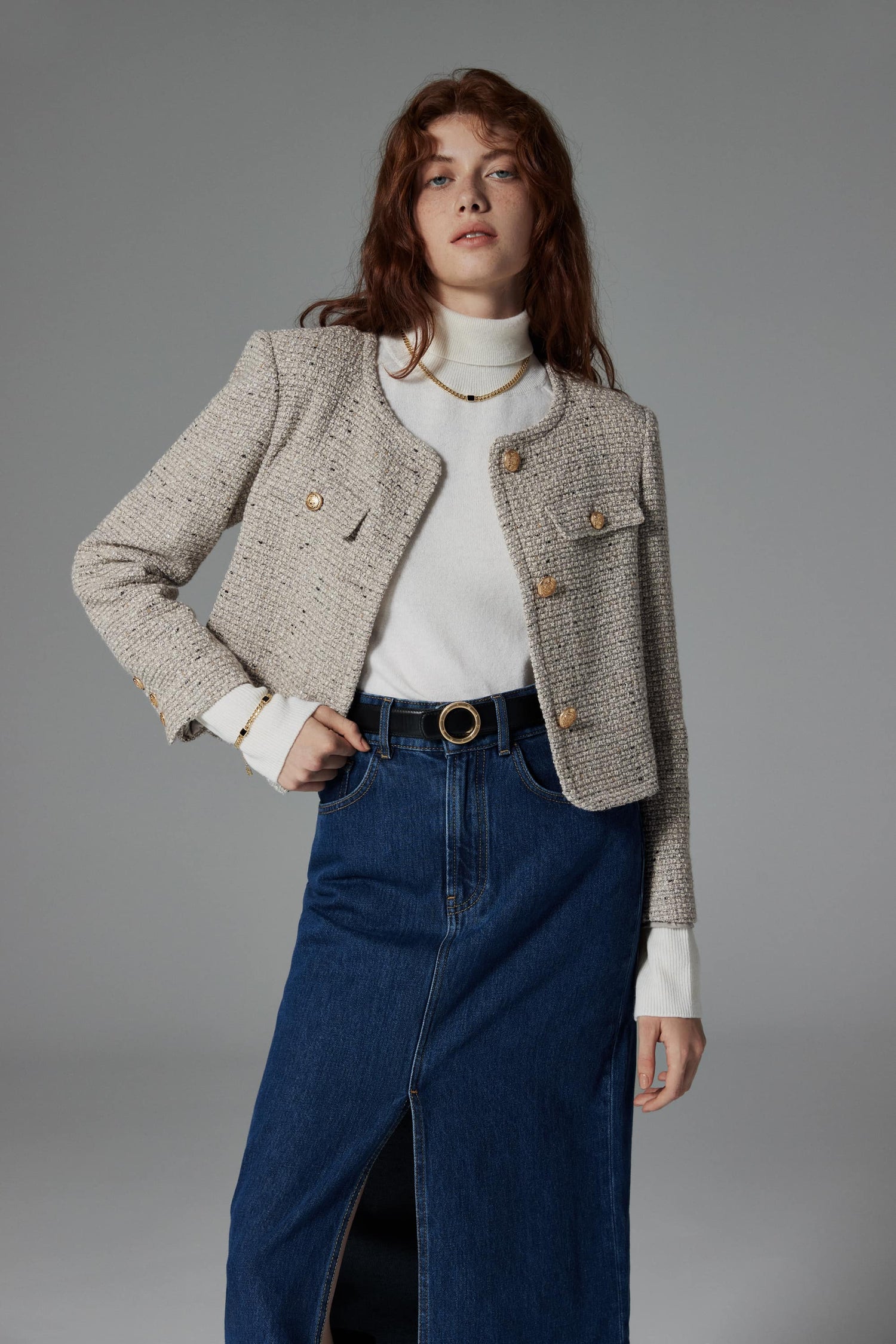 Soho Grey Tweed Jacket