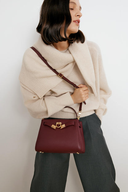 Madison Top Handle Bag - Pebbled